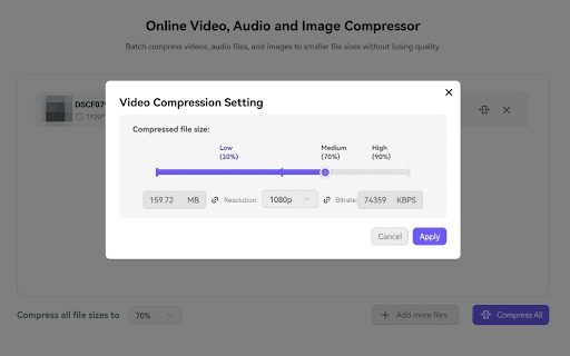 Select Output Settings