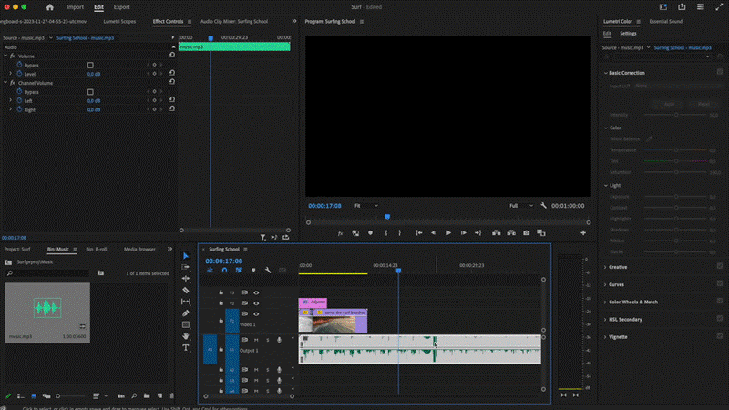 Edit Media in Premiere Pro